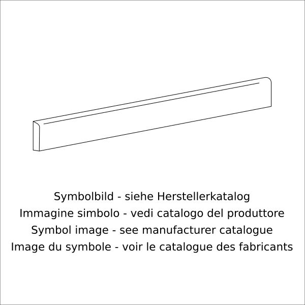 Saime Concreta Sabbia Naturale Skirting board 8600053 7,5x60cm rectified 9mm