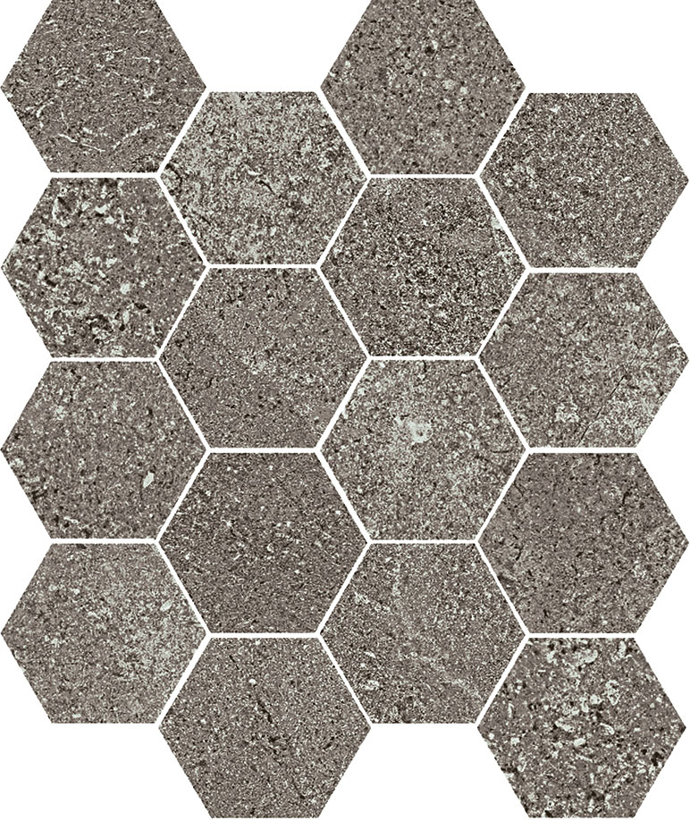 Bodenfliese,Wandfliese Magica Leccese Fossile Matt Fossile MALC04MHN matt 28,5x33,5cm Hexagon 10,5mm