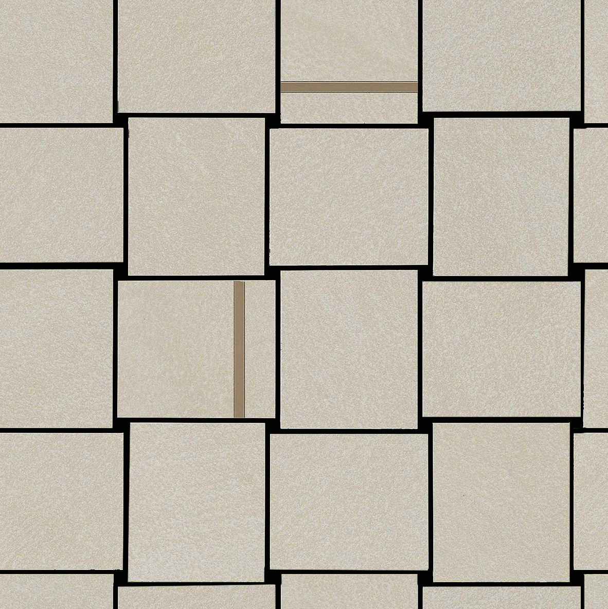 Bodenfliese,Wandfliese Marazzi Apparel Clay Naturale – Matt Clay M357 matt natur 30x30cm Mosaik Intreccio 10mm