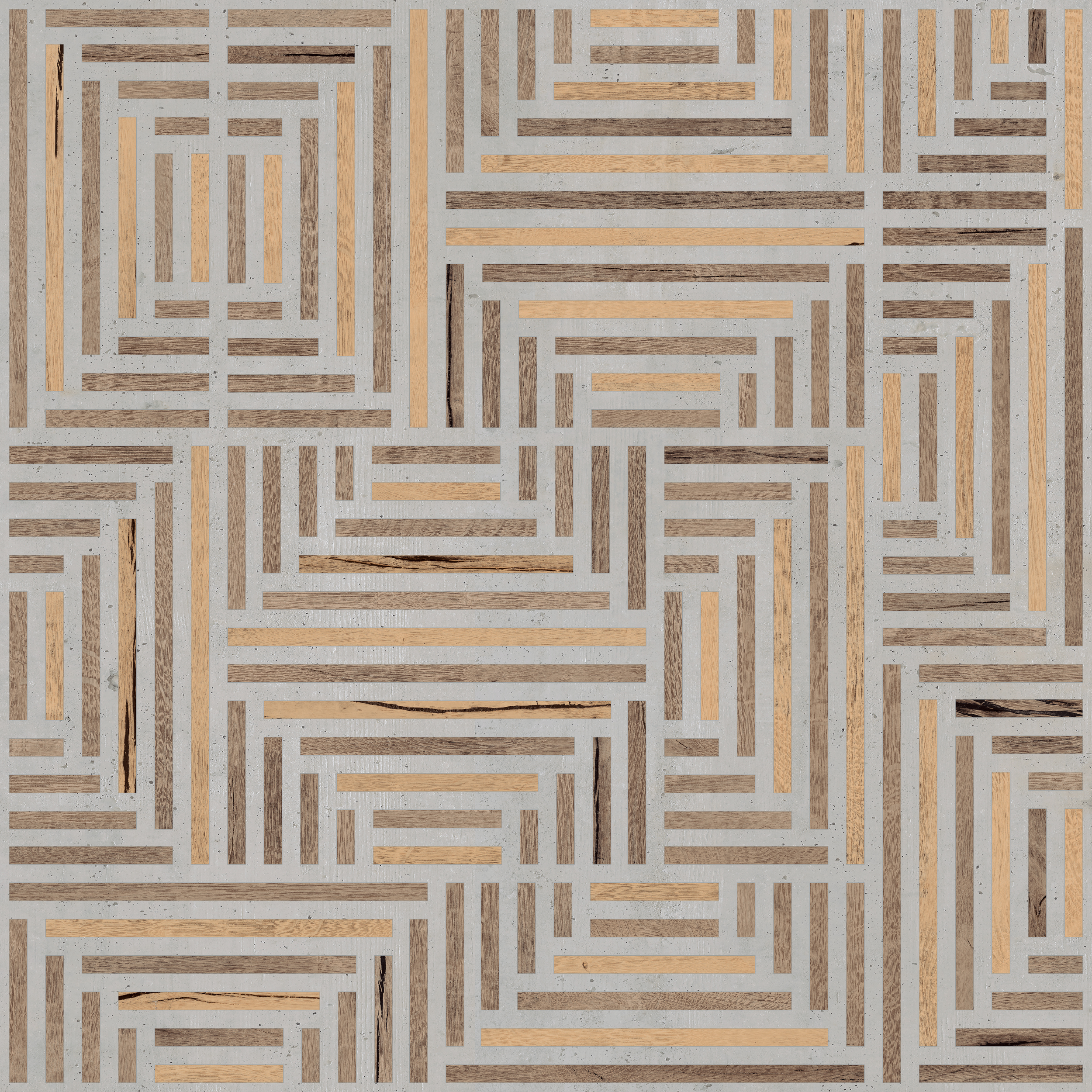 Sant Agostino Form Maze Natural Maze CSAMAZE190 natur 90x90cm Dekor rektifiziert 10mm