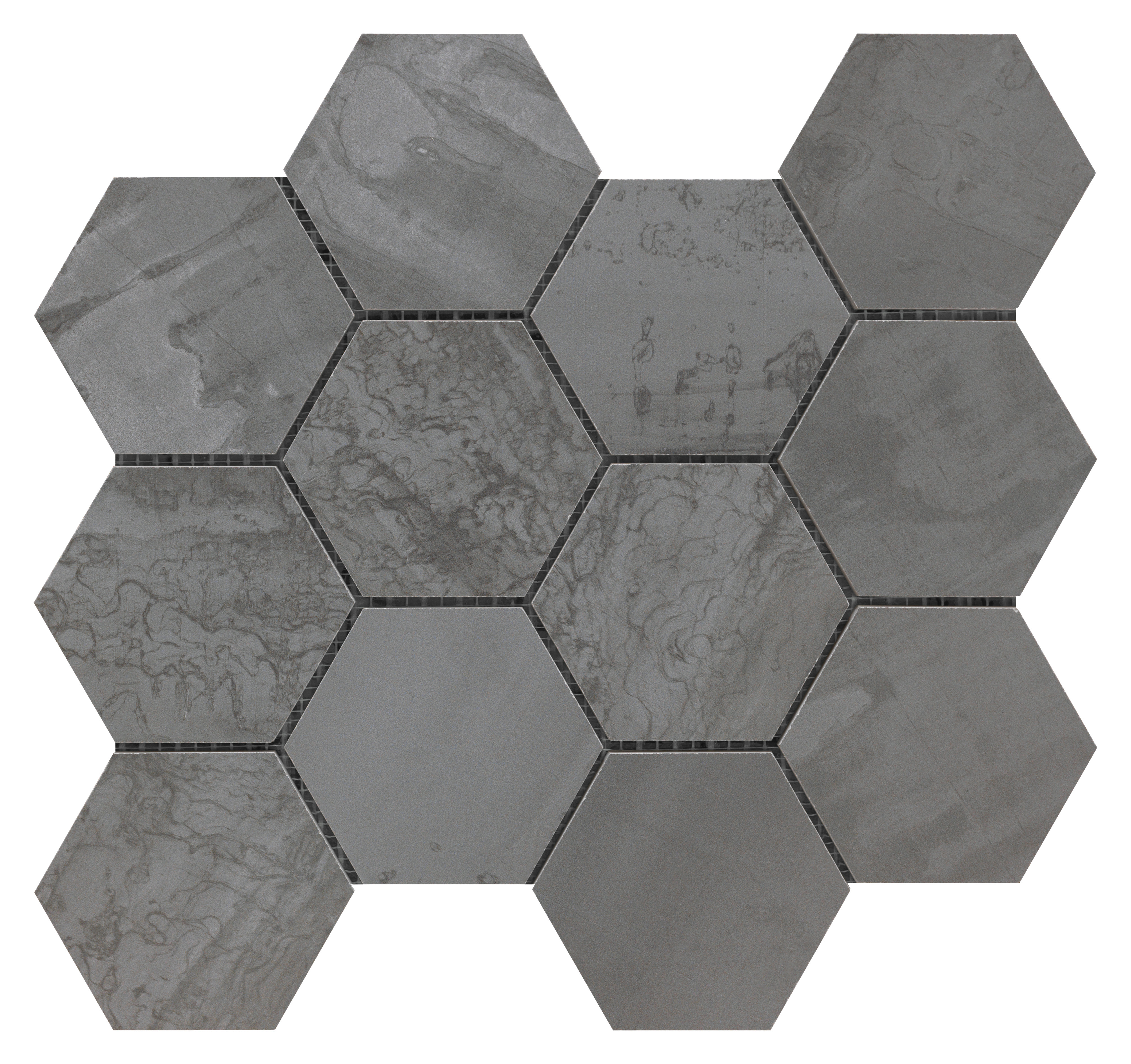 Sintesi Met Arch Steel Naturale Mosaic Hexagon PF00012464 30x34cm 8,2mm