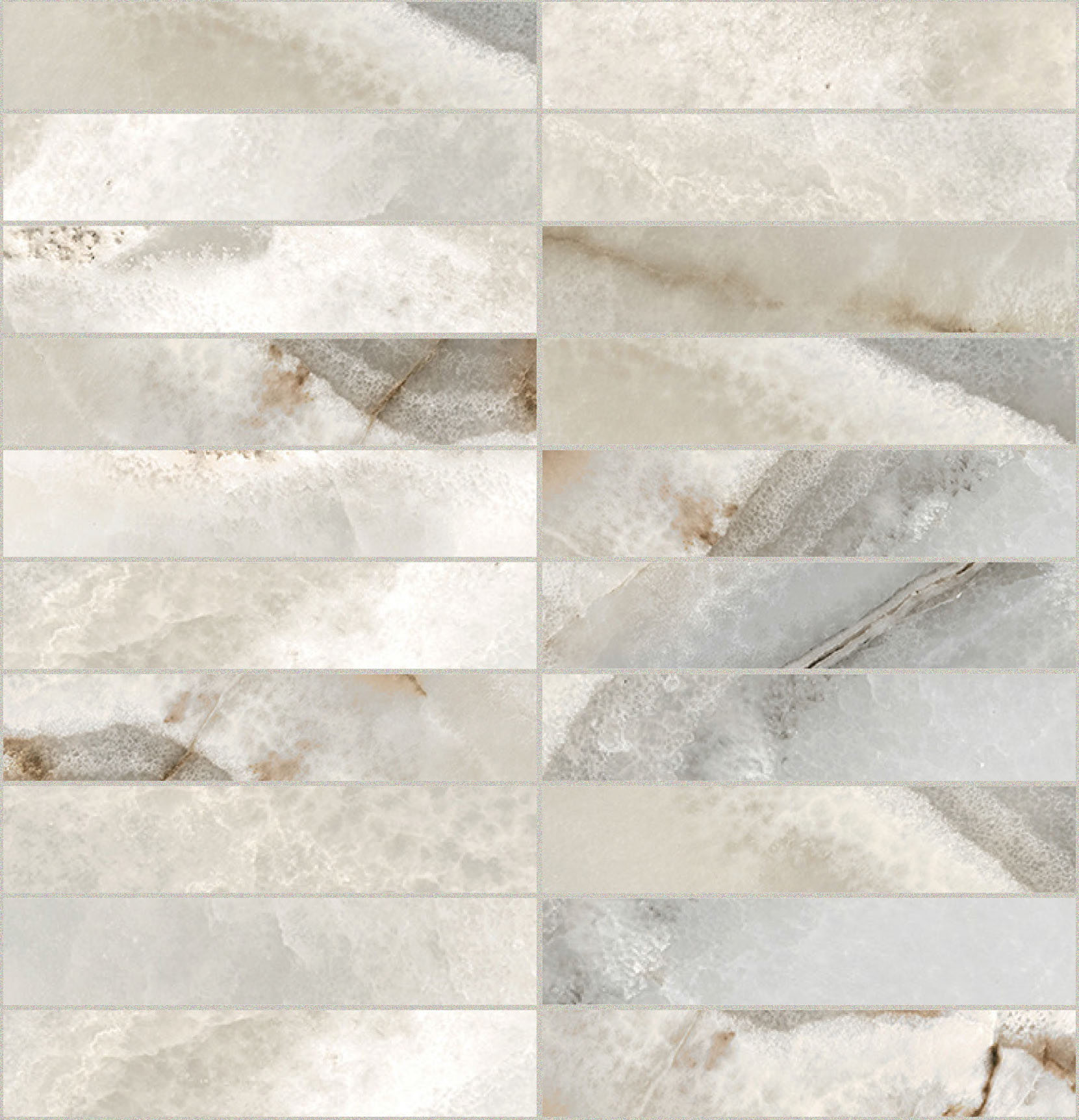 FLORIM Luxury Design Reves De Rex Reve Noisette Glossy Mosaic 3x15 770256 30x30cm rectified 9mm