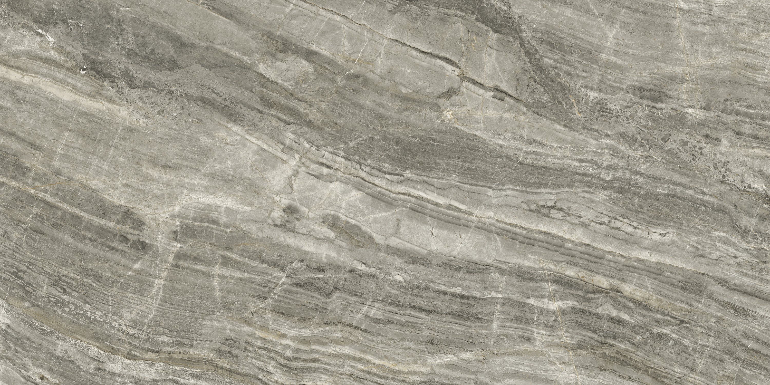 Bodenfliese,Wandfliese Ariostea Ultra Marmi Grigio UM6L300640 glaenzend poliert 150x300cm rektifiziert 6mm