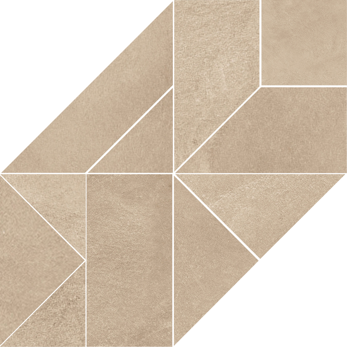 Gardenia Orchidea Sabbia Naturale Mosaic Hexagon T11 G0054452 40x40cm rectified 10,5mm