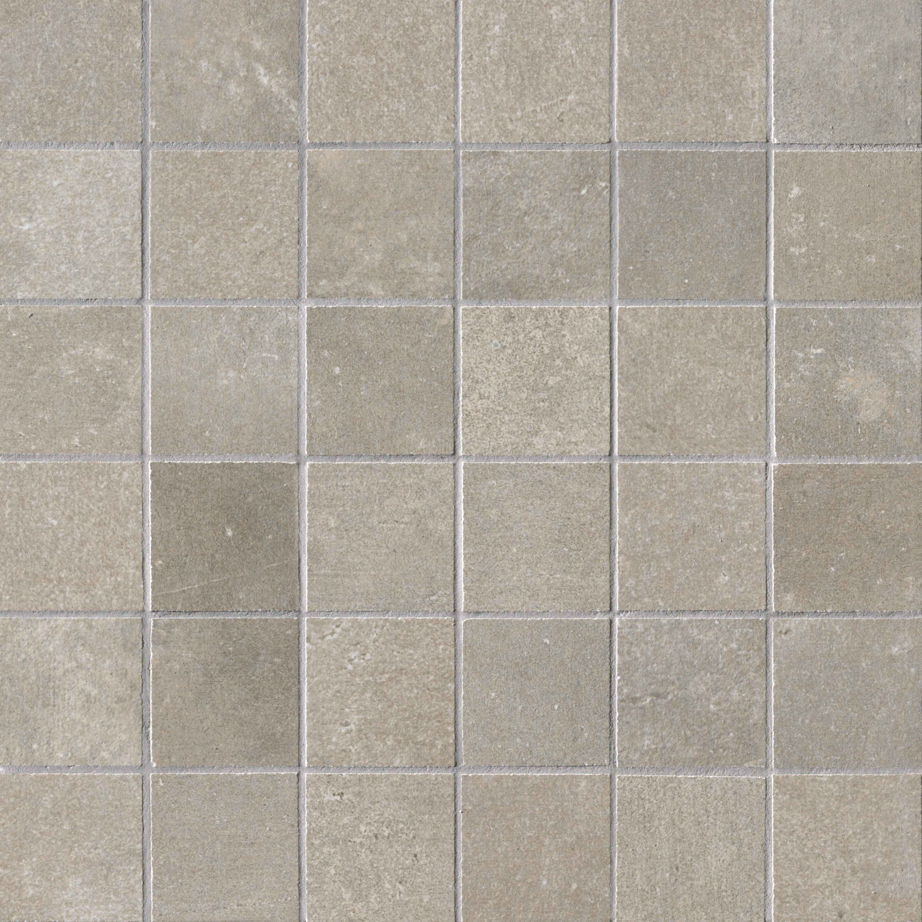 Flaviker Urban Concrete Nut Naturale Nut UCMO441 natur 30x30cm Mosaik 5x5 rektifiziert 8,5mm