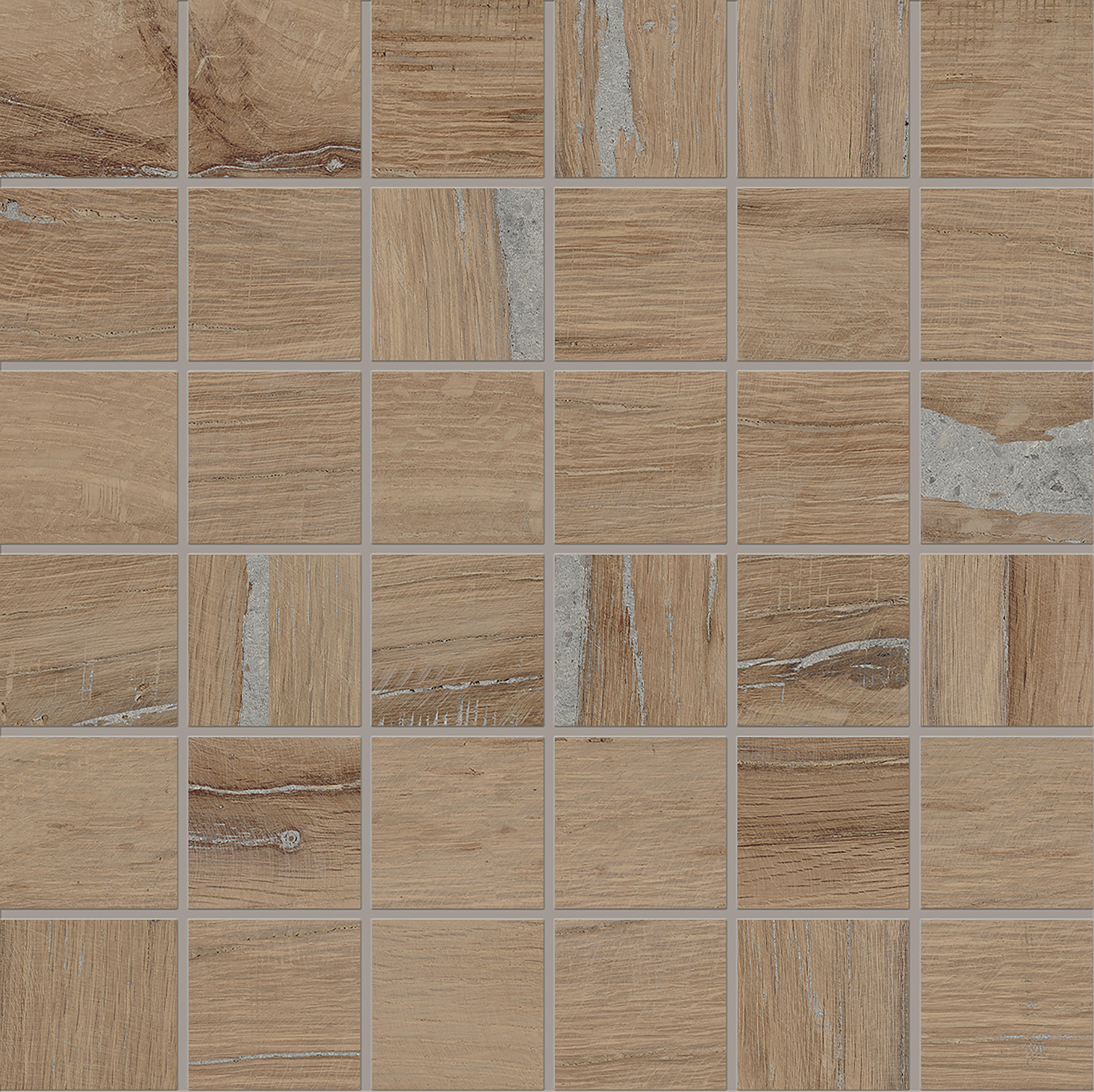 Provenza Alter Noce Naturale Noce EGYW natur 30x30cm Mosaik 5x5 9,5mm