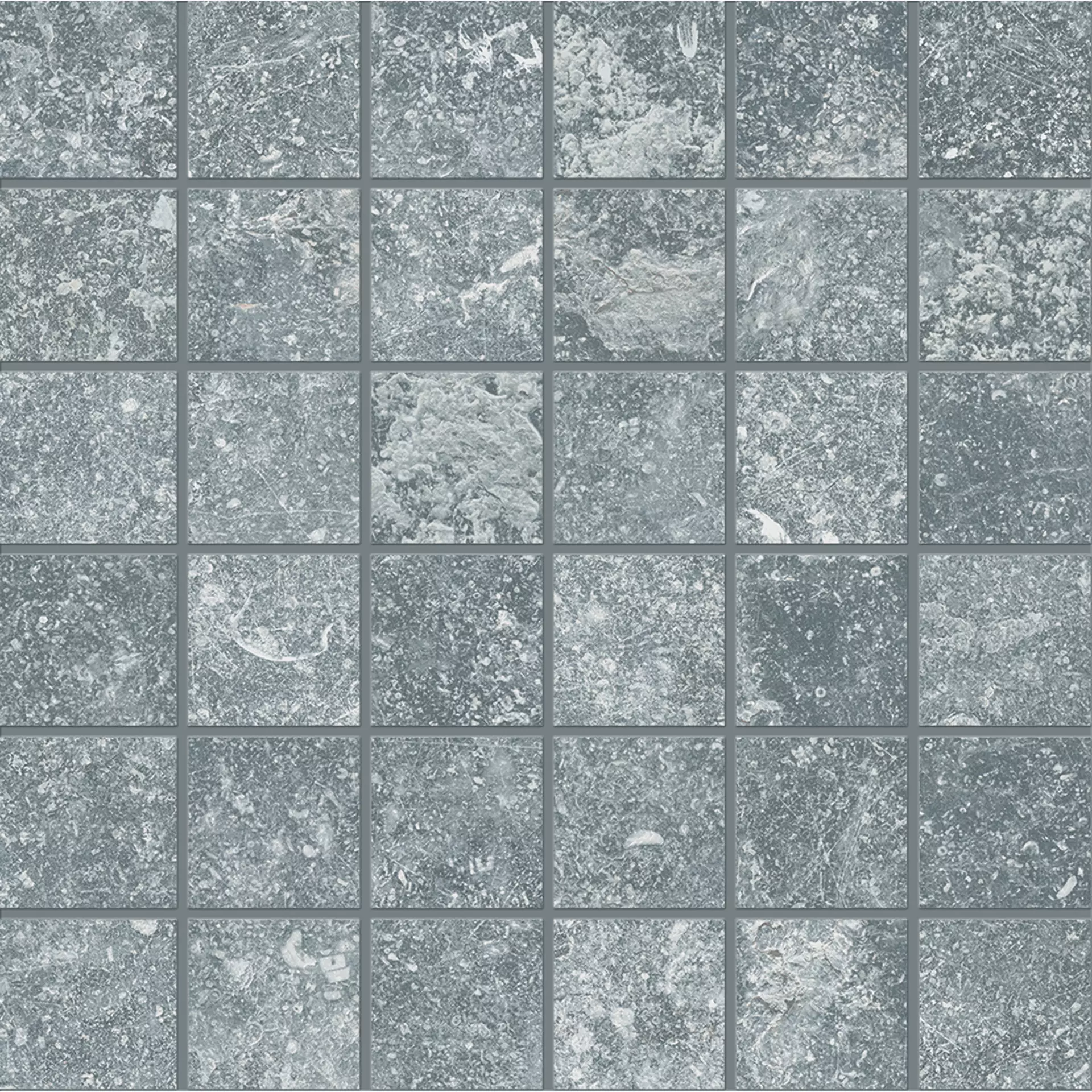 Provenza Unique Bleu Ancienne Gris Naturale Mosaic 5x5 EHRL 30x30cm 9,5mm