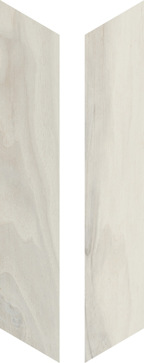 Rondine Woodie White Naturale White J86594 natur 7,5x40,7cm Chevron 9,5mm