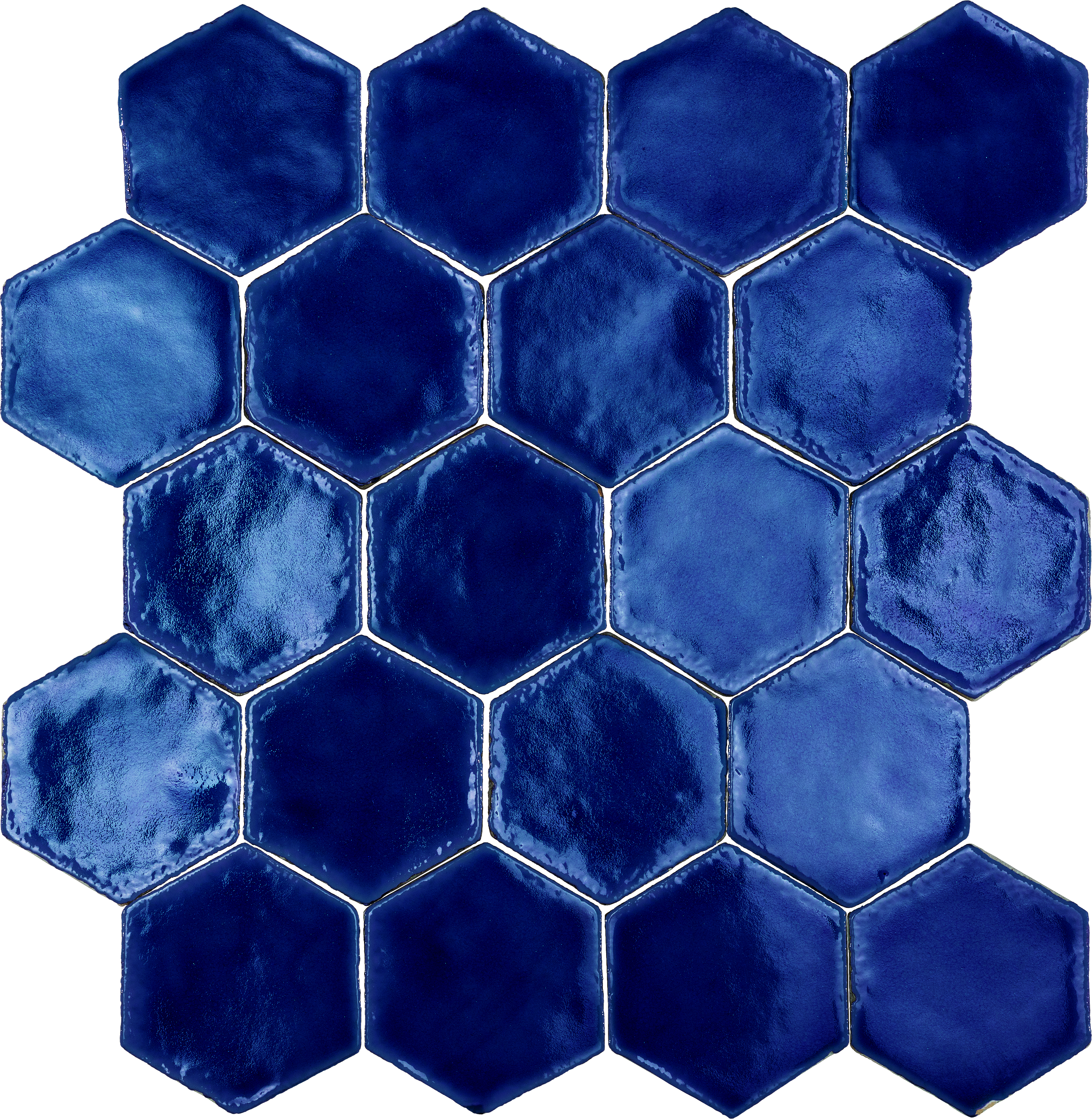 Cerasarda I Cotti Fatti A Mano Oceano Blu Hexagon 1075084 16x18cm 9,5mm