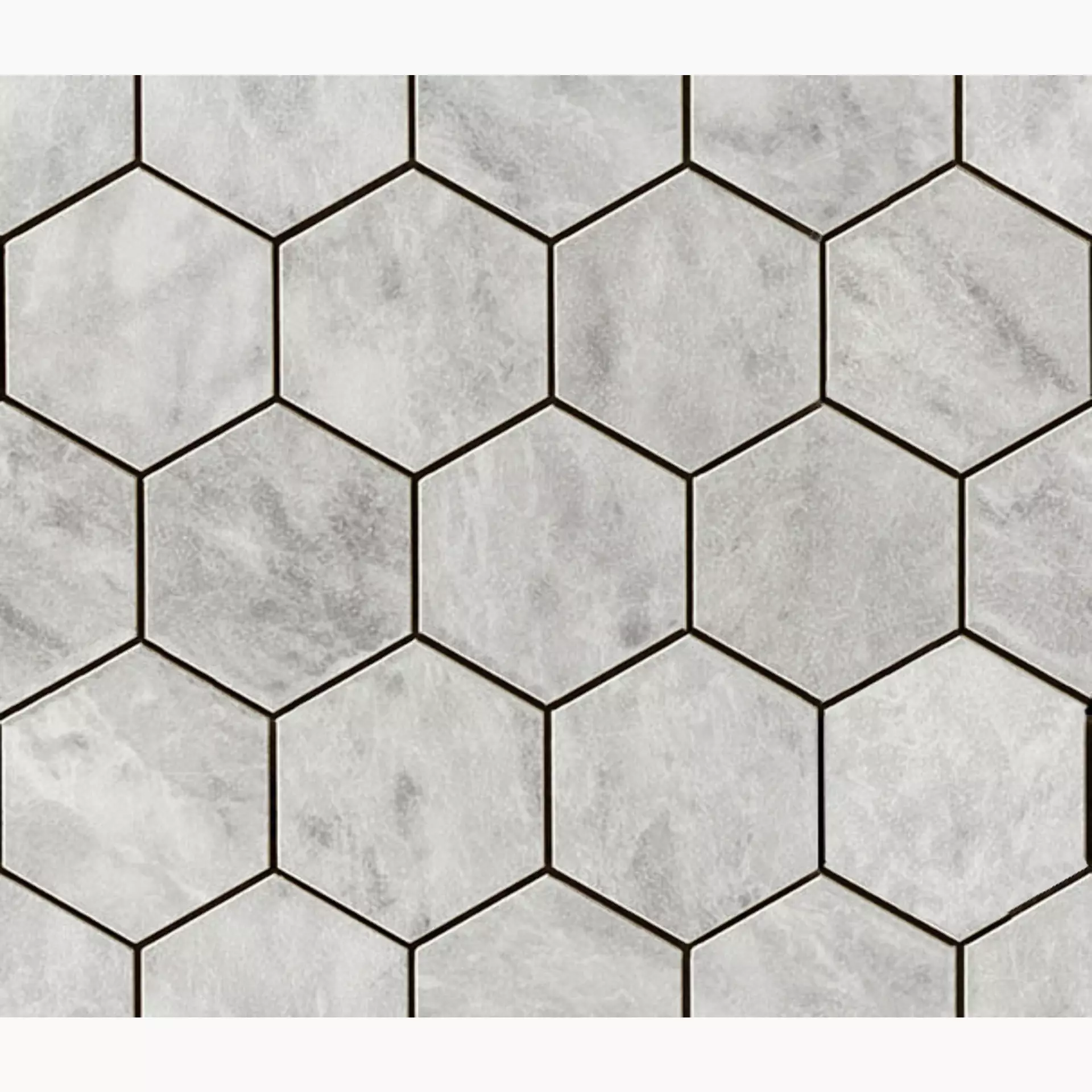 Italgraniti Lux Experience Grigio Versilia Fade Grigio Versilia MW07MESFA natur 26x30cm Mosaik Esagona rektifiziert 9mm