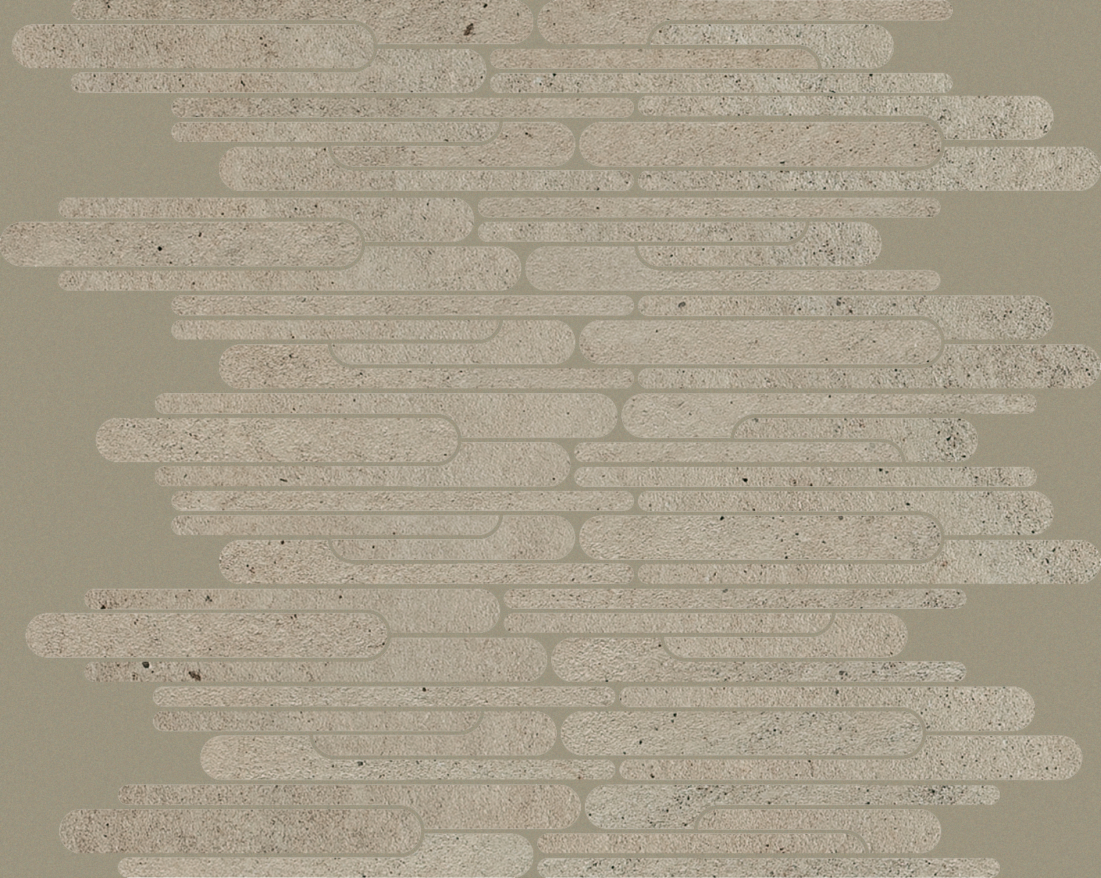 Bodenfliese,Wandfliese Florim Pietre/3 Limestone Taupe Matt – Naturale Limestone Taupe 748409 matt natur 30x30cm Mosaik Ellittico rektifiziert 9mm