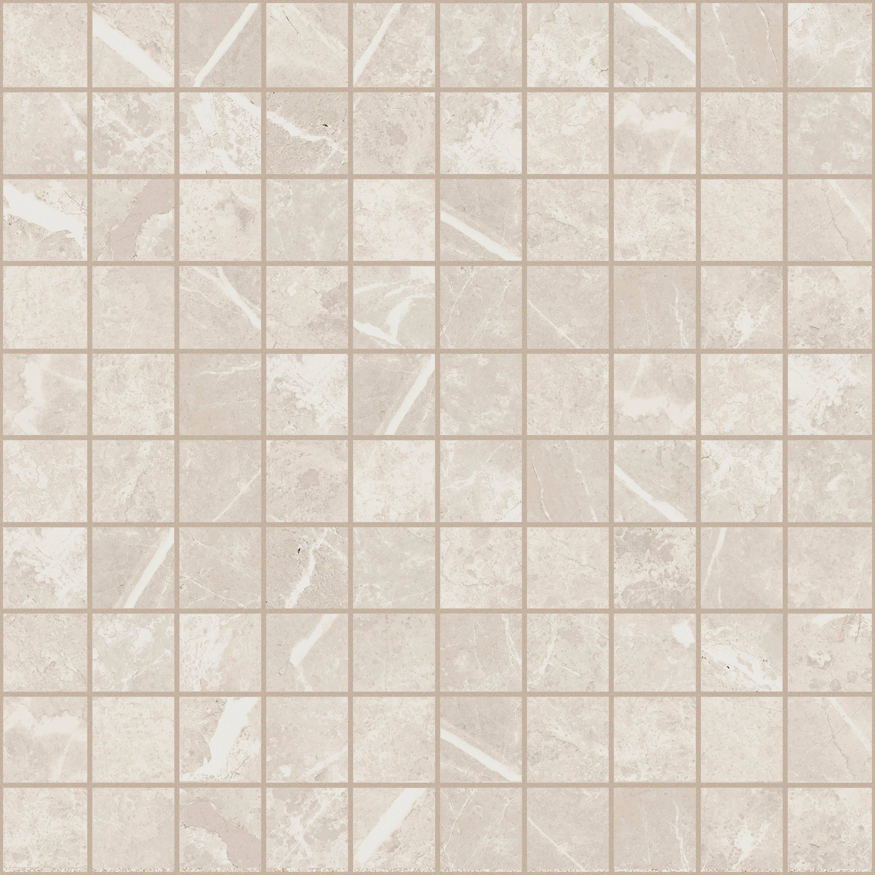 FLORIM Contemporary Design Elemental Stone Of Cerim White Dolomia Lucido Mosaic 3x3 767033 30x30cm rectified 9mm