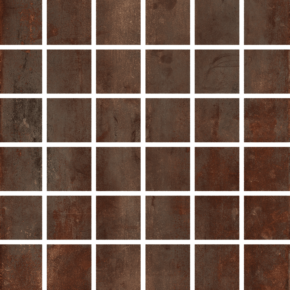 Bodenfliese,Wandfliese Alfalux Crossover Rust Naturale Rust 7279821 natur 30x30cm Mosaik 3 9mm
