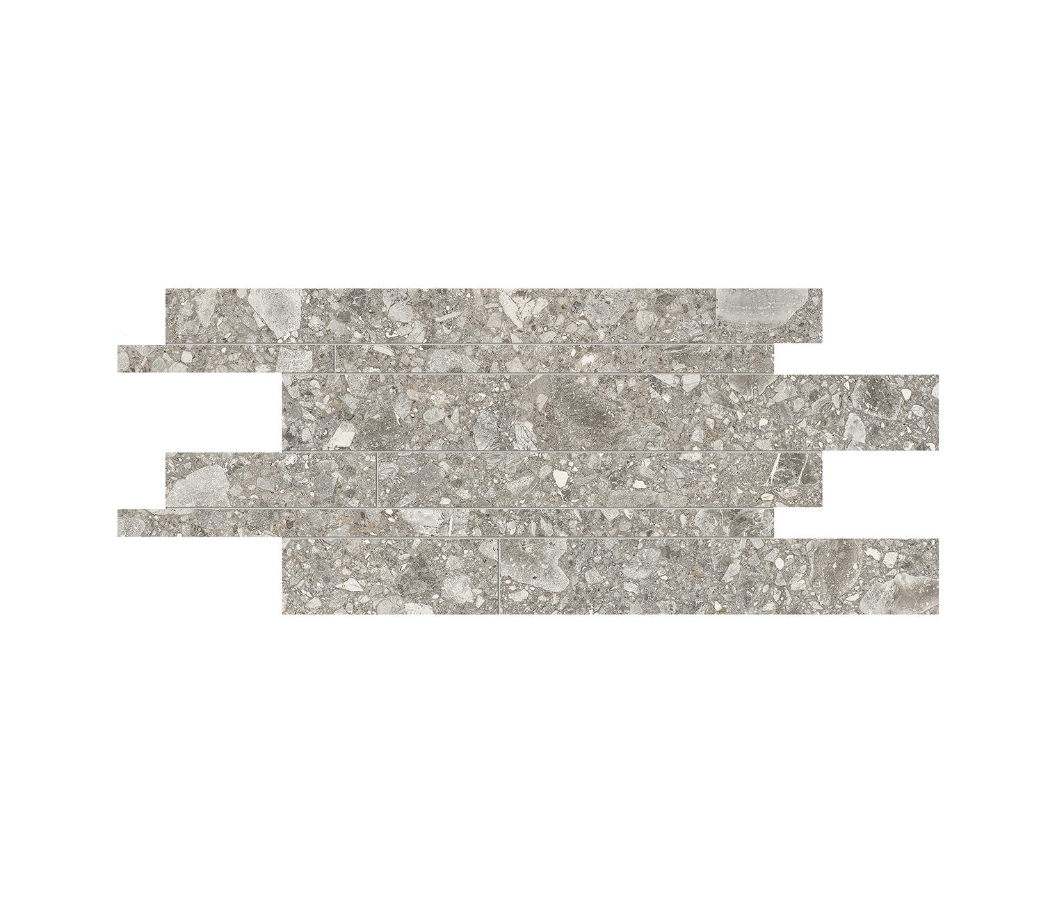 Ergon Lombarda Grigio Naturale Grigio EDH9 natur 30x60cm Mosaik Bordüren Sfalsati 9,5mm