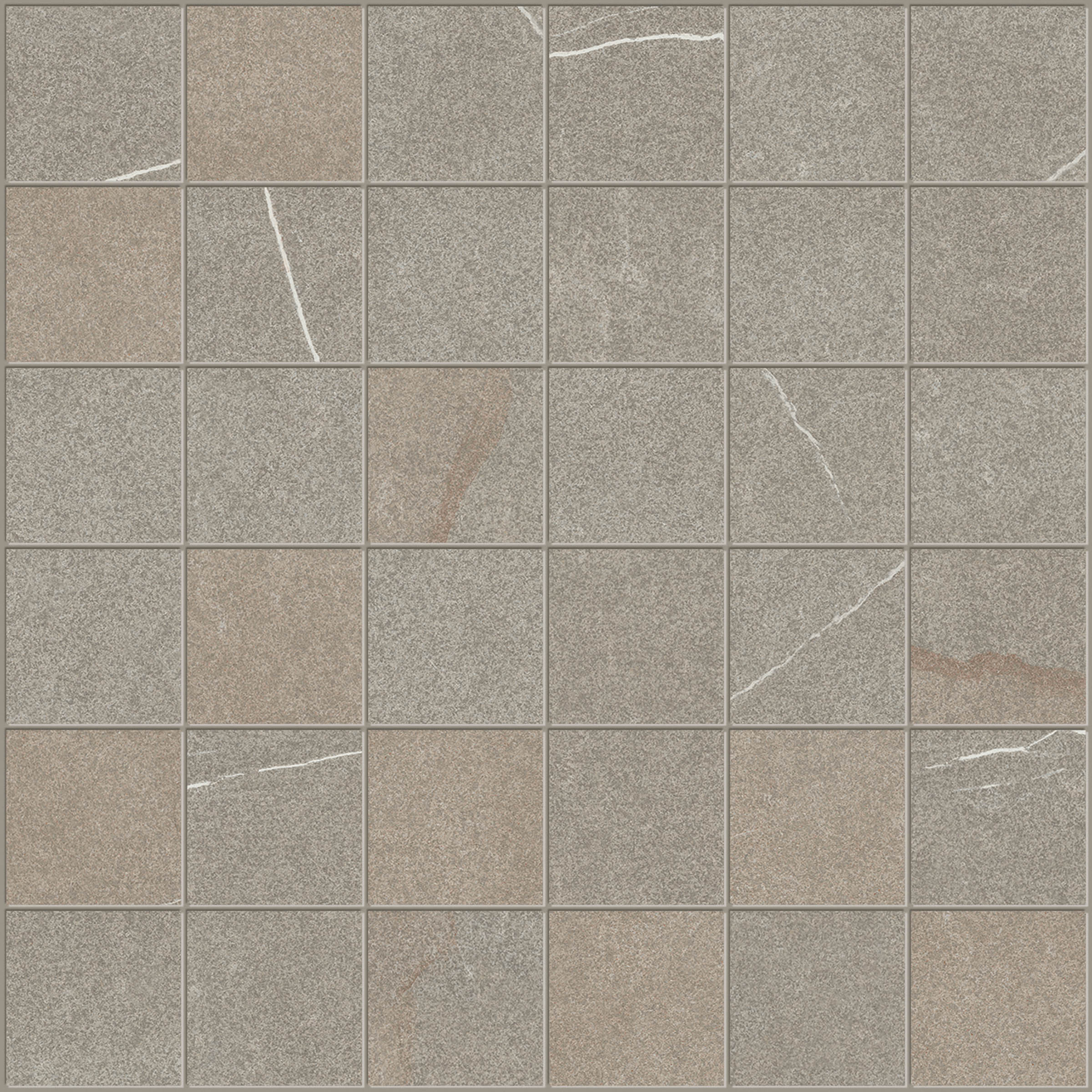 Imola The Rock Beige Grigio Natural Flat Matt Beige Grigio 183454 glatt matt natur 30x30cm Mosaik rektifiziert 6,5mm