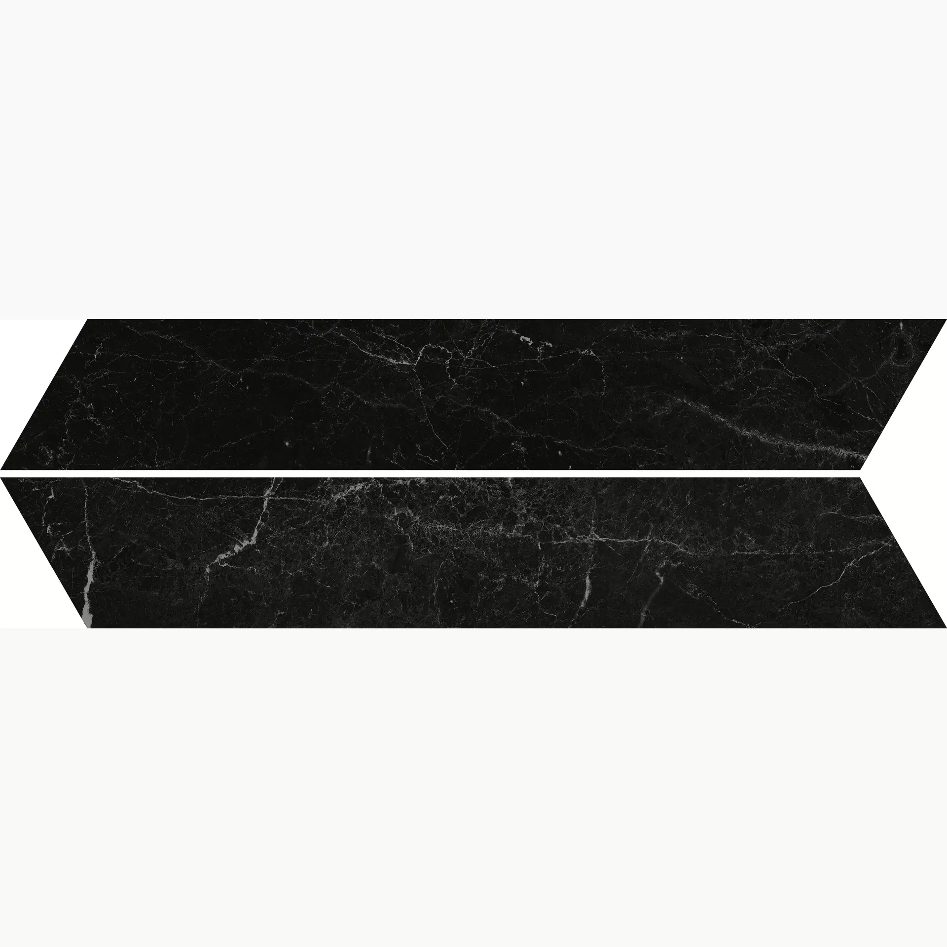 Panaria Eternity Marquina Black Antibacterial - Soft Chevron PGZENC3 10x60cm rectified 9,5mm