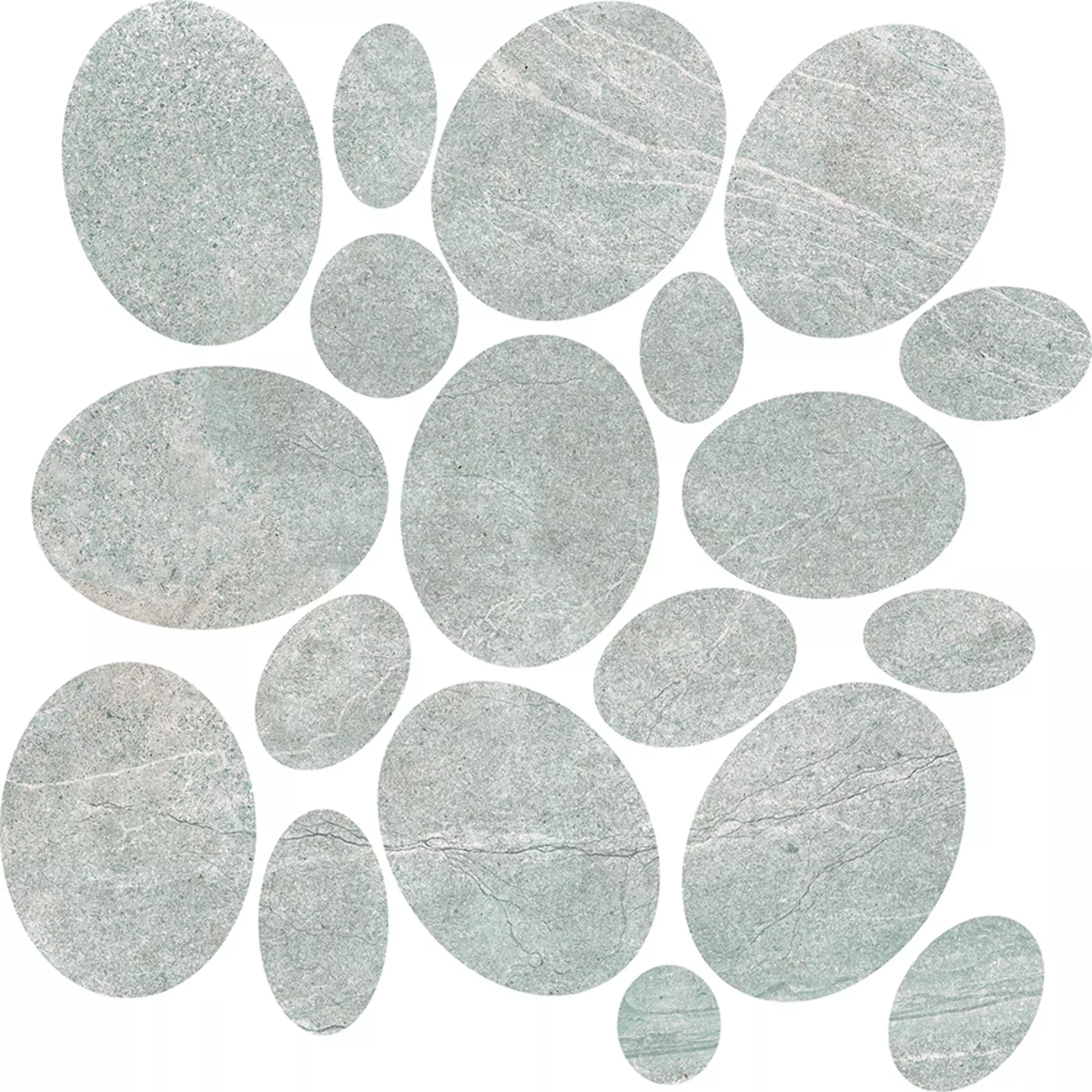 Novabell Aspen Rock Grey Naturale Mosaic Sassi APN116N 30x30cm