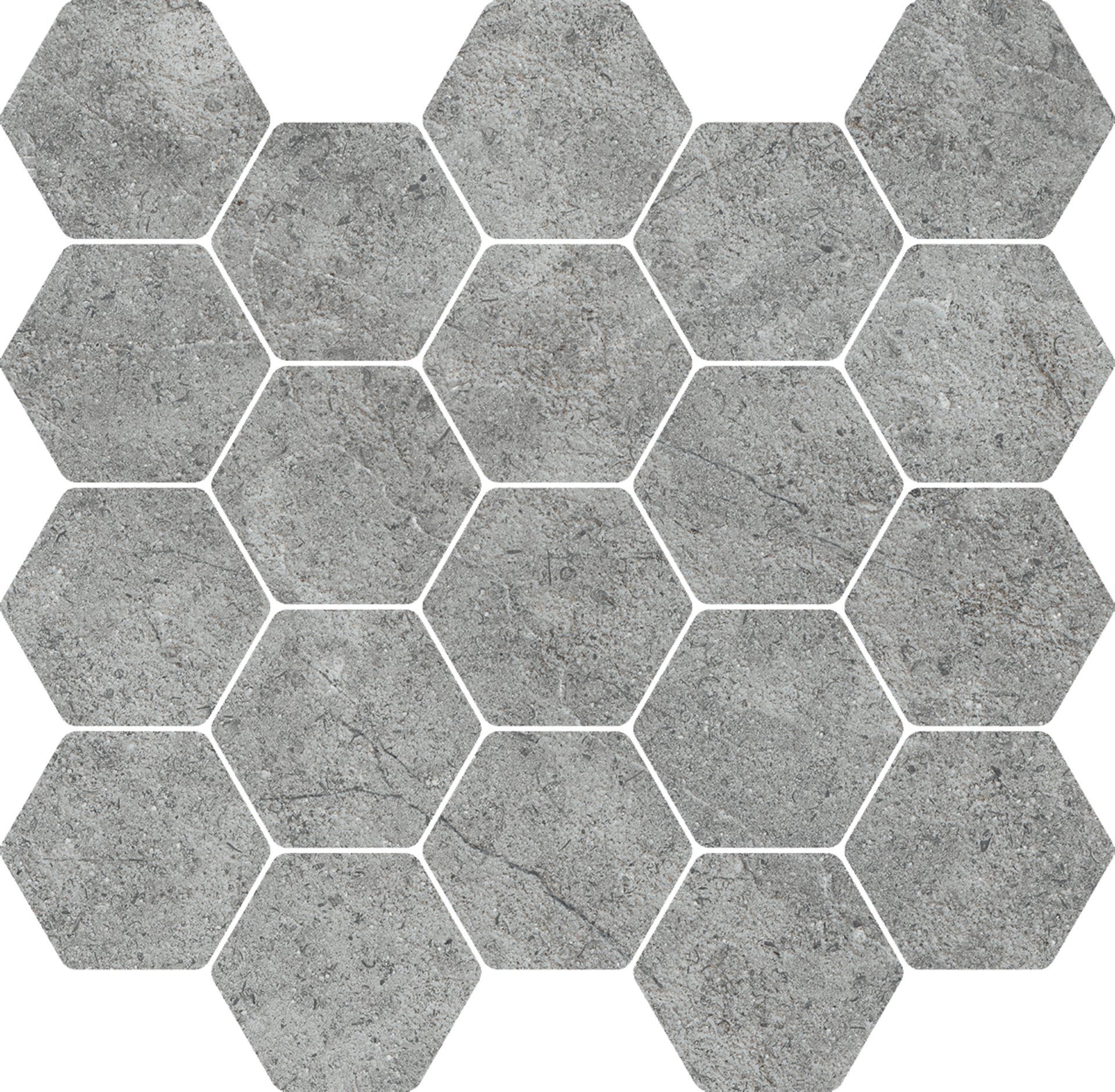 Ragno Richmond Carbon Naturale – Matt Carbon RC4J natur 30,3x30,3cm Mosaik Esagona rektifiziert 8,5mm