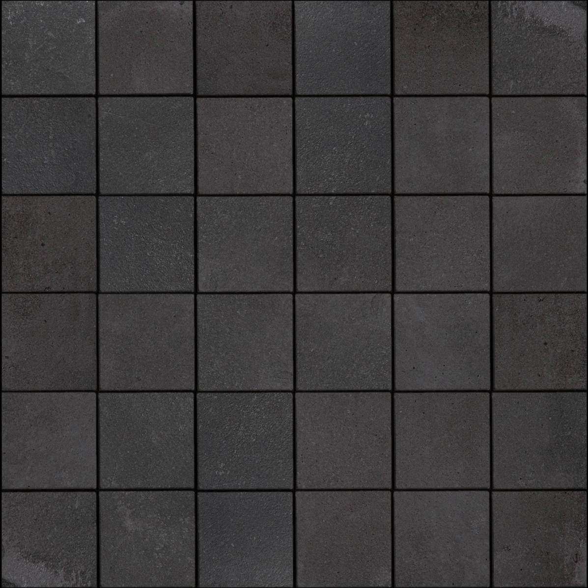 La Faenza Cottofaenza Nero Natural Strutturato Matt Nero 156174 natur strukturiert matt 30x30cm Mosaik rektifiziert 10mm