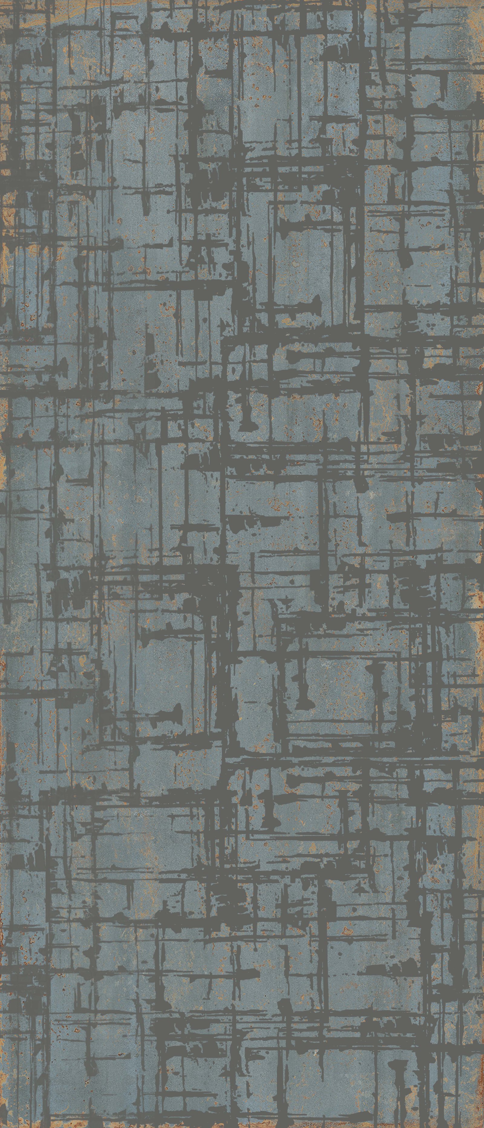 ABK Poetry Decor Metal Verdigris Naturale Decor Lines PF60010230 120x280cm rectified 6mm