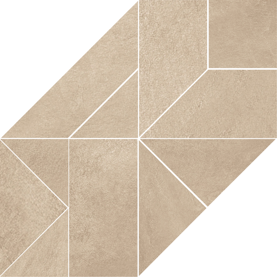 Gardenia Orchidea Sabbia Naturale Mosaic Hexagon T11 G0054452 40x40cm rectified 10,5mm