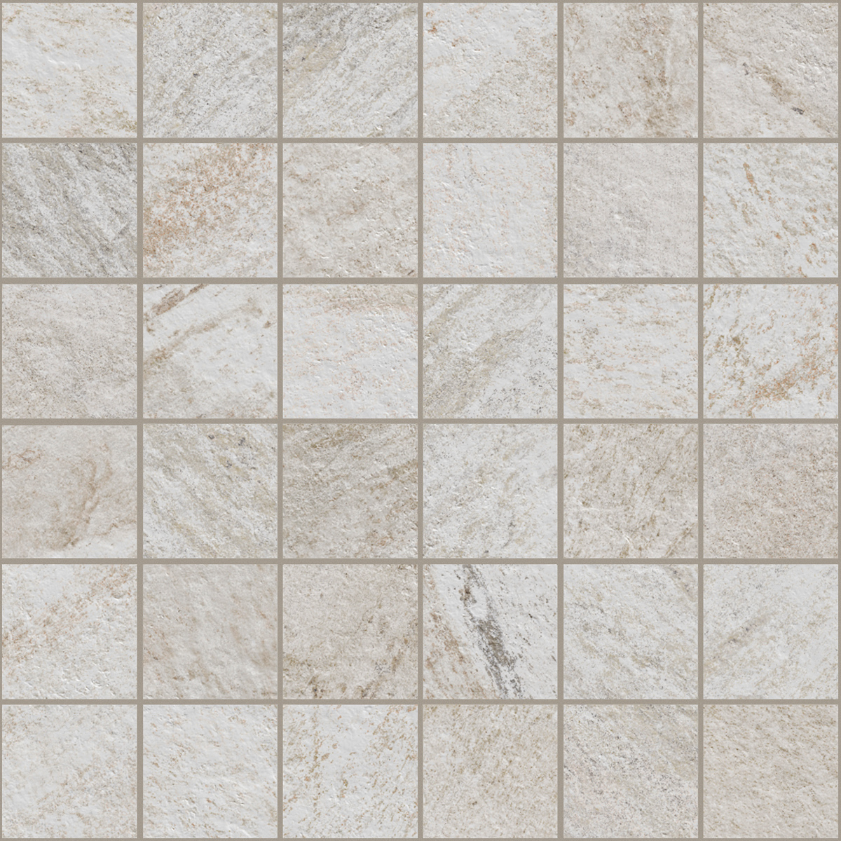 Bodenfliese,Wandfliese Marazzi Rocking White Naturale – Matt White M1HH matt natur 30x30cm Mosaik 9,5mm